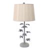 8 X 12 X 28 Gray Rustic Flowering Tree - Table Lamp