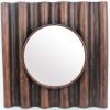 Bronze Square Accent Metal Mirror