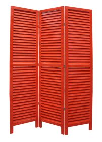 48 X 67 Red Wood Shutter -Screen