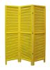 48 X 67 Yellow Wood Shutter - Screen