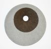 27" X 27" X 3" Brown & Gray Round Double Layer Ribbed  Wall Decor