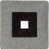 Brown & Gray Square Ribbed Minimalistic Wall Art