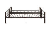 79" X 57" X 63" Twin Over Full Sandy Black Metal Tube Bunk Bed