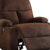 32" Chocolate Linen Recliner