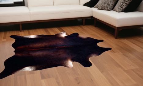 72" X 84" Black And White Cowhide - Rug