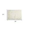 24" X 36" X 1.5" Off White Faux Rectangular - Area Rug