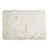 60" X 36" Off White Rectangular Faux Fur - Area Rug