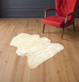 2' X 3'  Natural New Zealand Sheepskin Wool  Area Rug