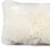 12" X 20" Natural Sheepskin Throw Pillow