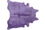 6' x 7' Purple Cowhide Cowhide Area Rug