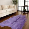 6' x 7' Purple Cowhide Cowhide Area Rug