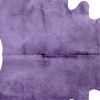 6' x 7' Purple Cowhide Cowhide Area Rug