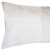 12" X 20" Natural Cowhide Throw Pillow