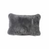 12" X 20" X 5" Gray Sheepskin  Pillow