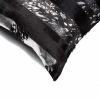 18" X 18" X 5" Black And Silver  Pillow