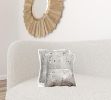 18" X 18" X 5" Silver And Gray Quattro  Pillow 2 Pack