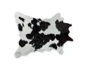 24" X 36" Black And White Calfskin - Area Rug