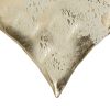 18" Beige Cowhide Throw Pillow