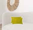 12" X 20" X 5" Yellow Cowhide  Pillow 2 Pack