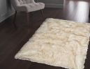 24" X 36"  Gradient Brown Faux Sheepskin Area Rug