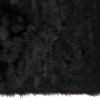 3" X 5" Black Rectangular Faux Fur - Area Rug