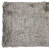 3" X 5" Gray Rectangular Faux Fur - Area Rug