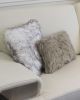 12" X 20" X 5" Gray Faux  Pillow 2 Pack