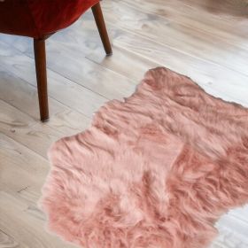 2' X 3' Dusty Rose Animal Print Area Rug