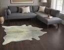 60" X 84" Natural And Light Gray Cowhide - Area Rug