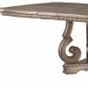 76" Champagne Solid Wood Dining Table