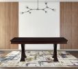 60" Espresso Solid Wood Double Pedestal Base Dining Table