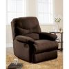 34.65" X 35.04" X 39.76" Chocolate Upholstered Motion Recliner