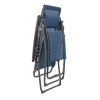 30" Blue and Gray Steel Indoor Outdoor Zero Gravity Chair