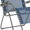 30" Blue and Gray Steel Indoor Outdoor Zero Gravity Chair