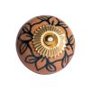 1.5" X 1.5" X 1.5" Orange Gold And Black  Knobs 8 Pack