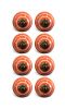 1.5" X 1.5" X 1.5" Bronze White And Orange  Knobs 8 Pack