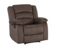 40" Contemporary Brown Fabric Chair