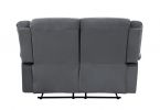 40" Contemporary Grey Fabric Loveseat