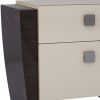 22" Refined Beige High Gloss Nightstand