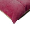 18" Fuchsia Cowhide Throw Pillow