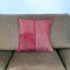 18" Fuchsia Cowhide Throw Pillow