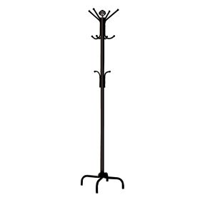 19" X 19" X 70" Black  Metal  Coat Rack