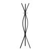 12" X 18" X 72" Black  Metal  Coat Rack