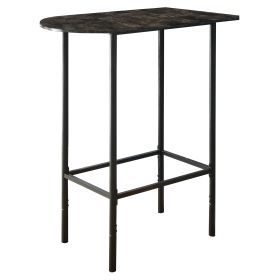 41" Black And Gray End Table