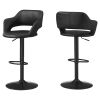 24 " Black Metal Low Back Bar Height Bar Chair