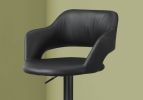 24 " Black Metal Low Back Bar Height Bar Chair