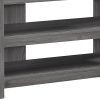 15.5" X 42" X 19.75" Grey Particle Board Laminate TV Stand