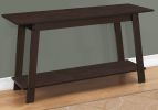 15.75" X 42" X 22.5" Cappuccino Particle Board Laminate TV Stand