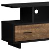 23.75" Particle Board Laminate And Mdf TV Stand With Storage