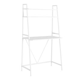 18" White Ladder Desk